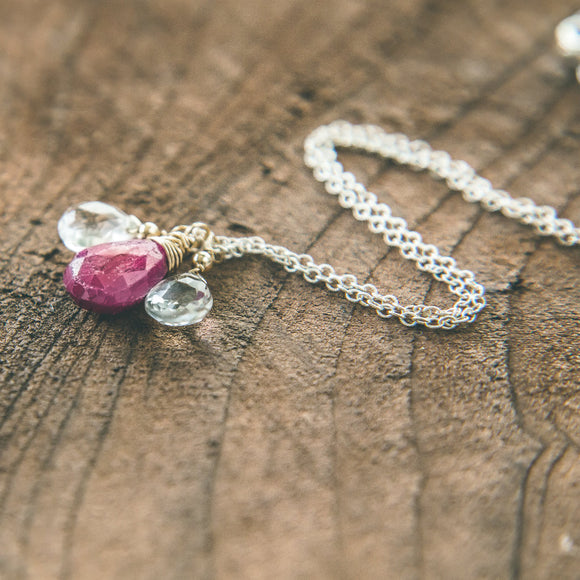 photo of Ruby-Quartz-Crystal-Necklace