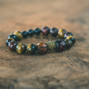 photo of Tiger's Eye, Black Onyx stacking bracelet