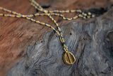 photo of Tigers Eye, Black Pyrite Rosary Style Necklace