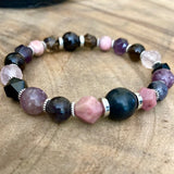 shop boho stacking bracelet: Master Healer: Women's Multi Gemstone Powerful Cancer Healing Bracelet