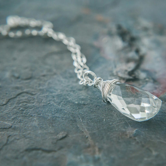 Harmony Quartz Crystal Meditation Necklace - Rei of Light Jewelry Designs