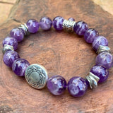 Living in Grace and Harmony: Amethyst and Hematite Bracelet