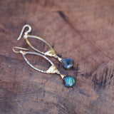healing and protection labradorite earrings