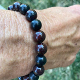 photo of Down to Earth Men's Stacking Bracelet. Made with Shungite and Brecciated Jasper