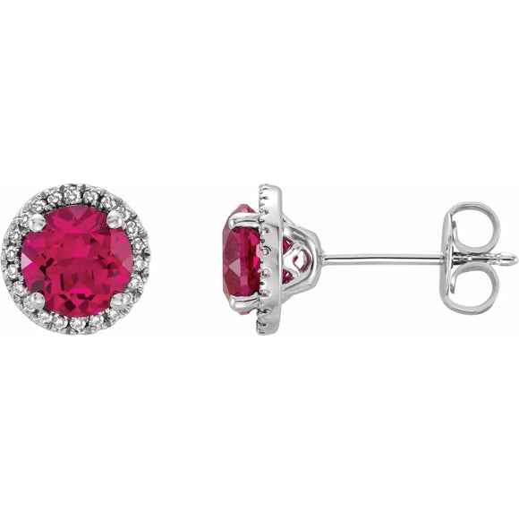 ruby red earrings fine jewelry