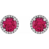 ruby red earrings fine jewelry