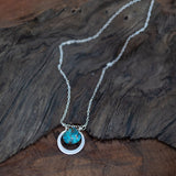 Find Your Zen: Turquoise Silver Chakra Necklace